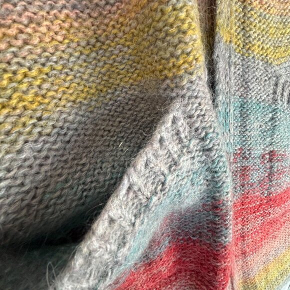 Moth Anthropologie Colorful Knitted Open Front Cardigan Sweater Vest XS/S New - Picture 9 of 9